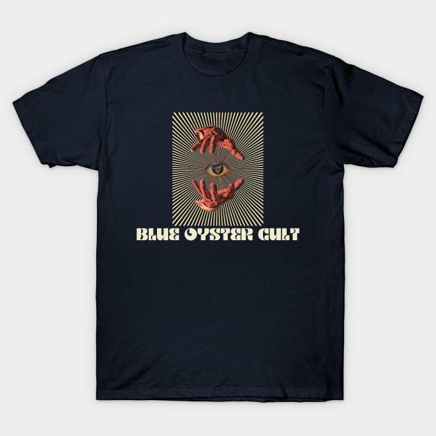 Hand Eyes Blue Oyster Cult T-Shirt by Kiho Jise